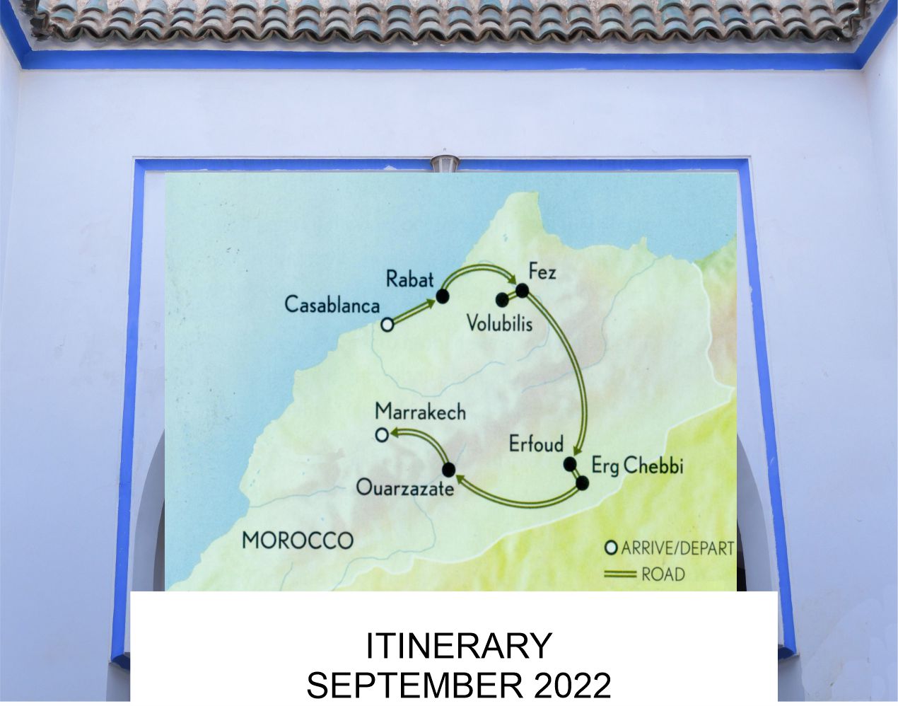 Itinerary map